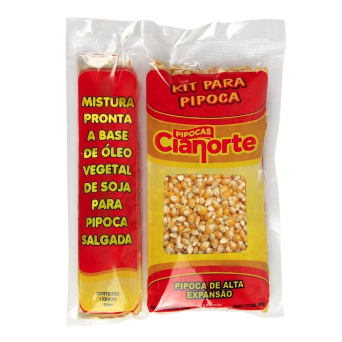 Kit Pipoca Salgada para Fazer em Casa